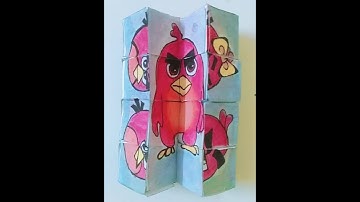 How to make Paper Magic Cube Transformer-Angry Birds DIY Infinity Cube.