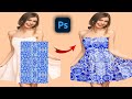 How to Make a Realistic Sleeveless Maxi Dress Mockup | Add Pattern Design on Clothes