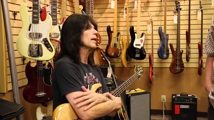 Rudy Sarzo visits Norman's Rare Guitars with his Bass