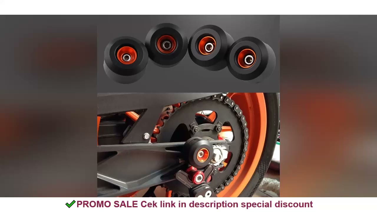 CNC Front Rear Fork Wheel Frame Slider Crash Protector Pads Roda For KTM DUKE/RC 125 200 250 390 DUK