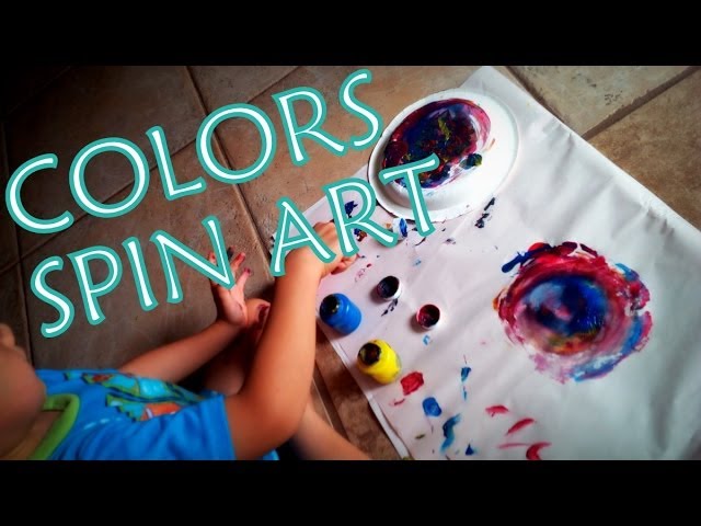 Rainbow Spin Art Painting Activity - Toddler Approved