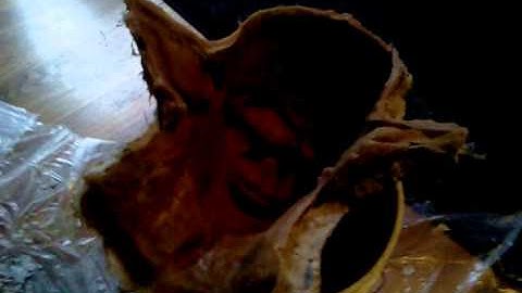 Two Part Urethane Mold with Ultracal 30 Plaster Mother Mold of Goblin Mask Sculpture (pt. 3)