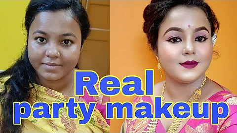 Party Makeup Tutorial/wedding Guest Makeup/real party makeup