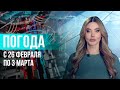 Погода на неделю 26 февраля – 3 марта 2024. Прогноз погоды. Беларусь | Метеогид