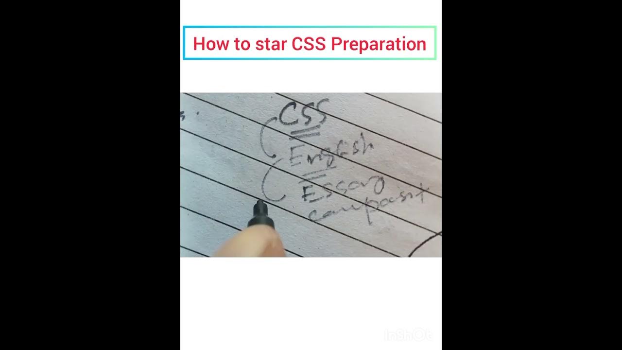How to start CSS Preparation - YouTube