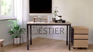 Bestier Computer Desk Assembly Tutorial Video