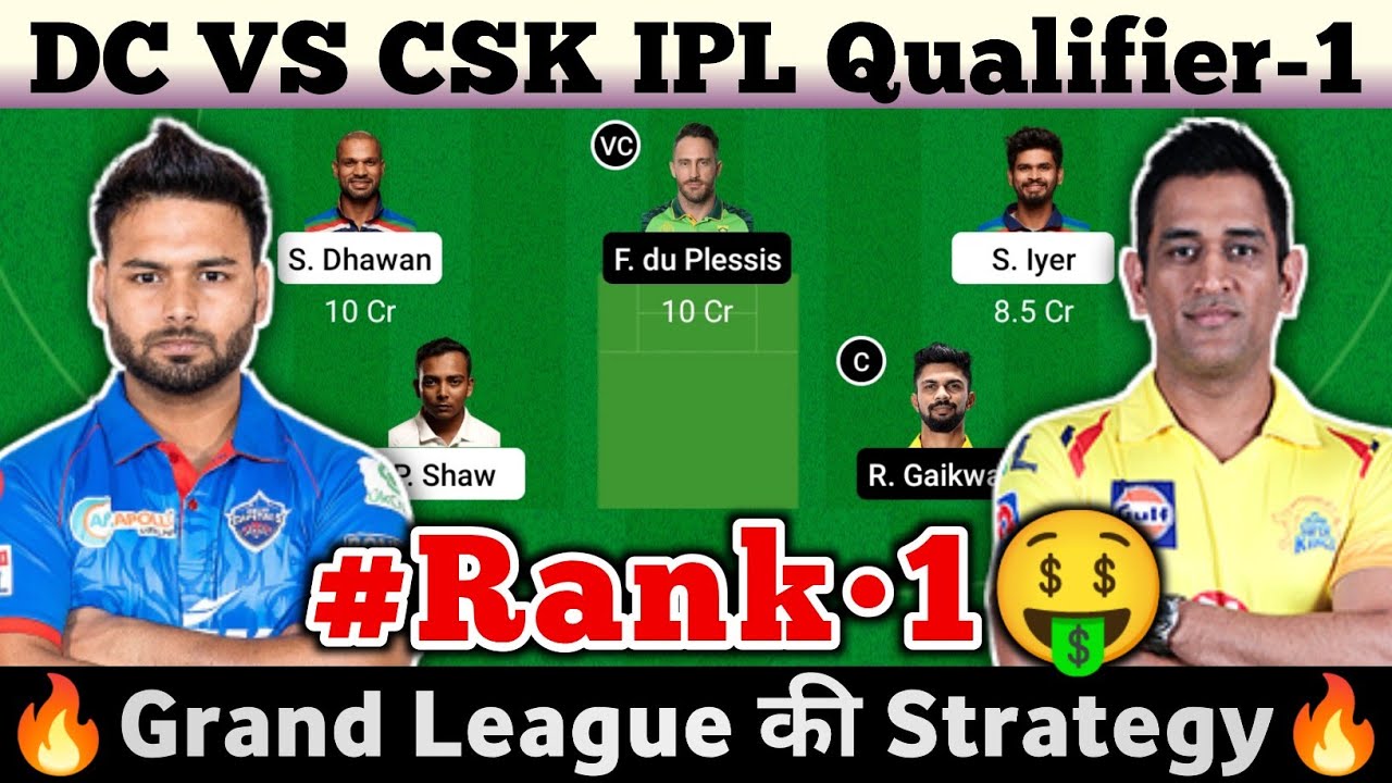 DC vs CSK Dream11 Team, CSK vs DC Dream11 Prediction, IPL 1st Qualifier 2021, Dubai Pitch Report