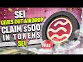 Best crypto airdrop token 2024  sei token claim 500 