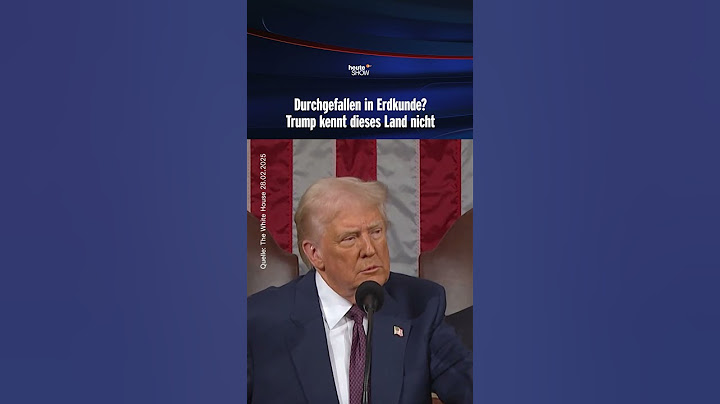 Durchgefallen in Erdkunde? Trump kennt dieses Land nicht | heute-show #shorts