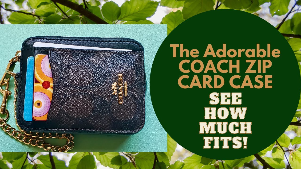 The Adorable and Functional COACH ZIP CARD CASE