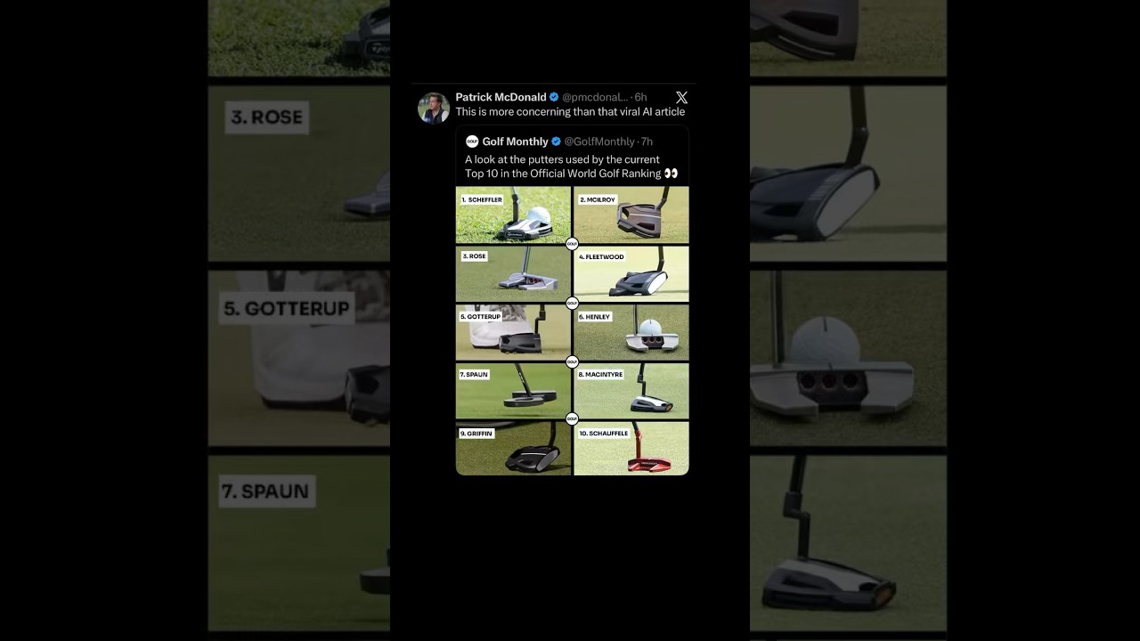 Putters used by Top-10 Pro Golfers in the World | 