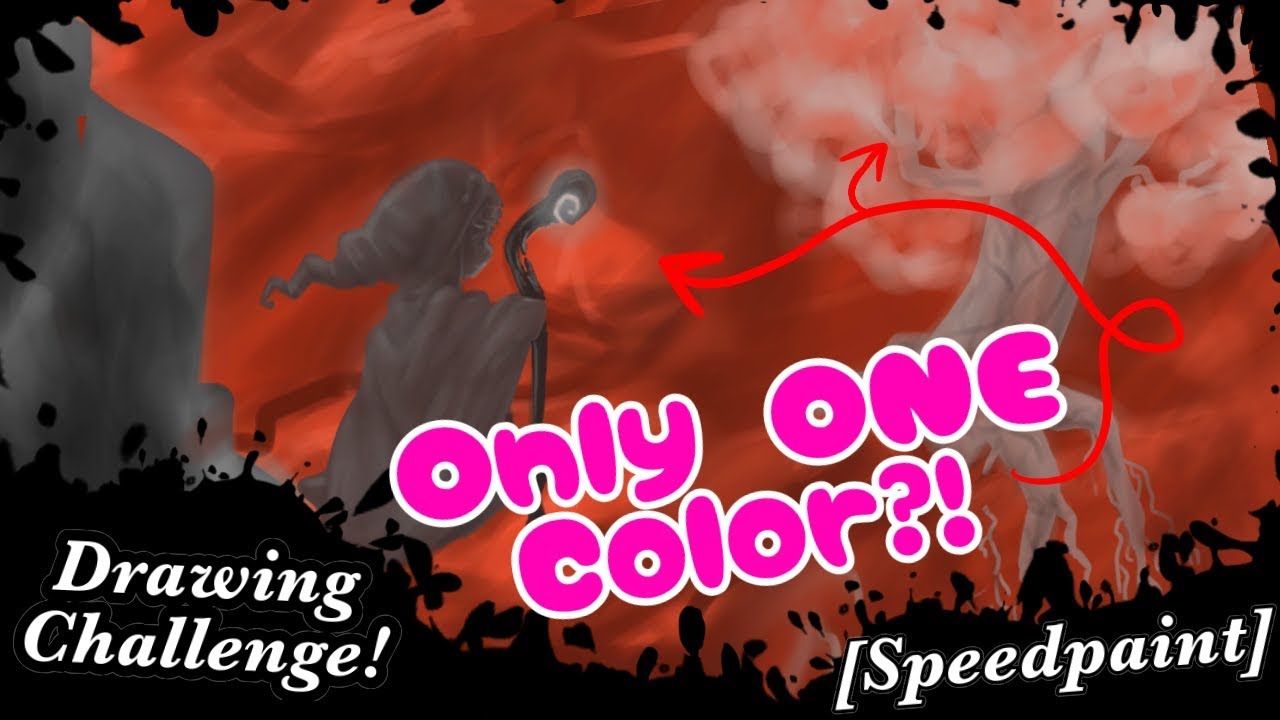 1 Color, 1 Brush, 1 Layer - Digital Art Challenge! - YouTube