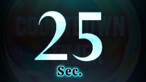 25 Seconds Timer with ticking Sound effects🎶 #shortvideo #video #viralvideo #trending ⏰️