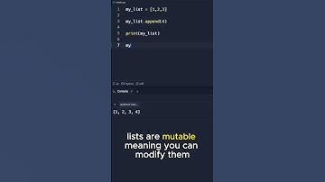 Lists vs. Tuples in Python: The ACTUAL Differences #python #shorts
