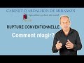 Rupture conventionnelle  comment ragir olivier dardalhon de miramon