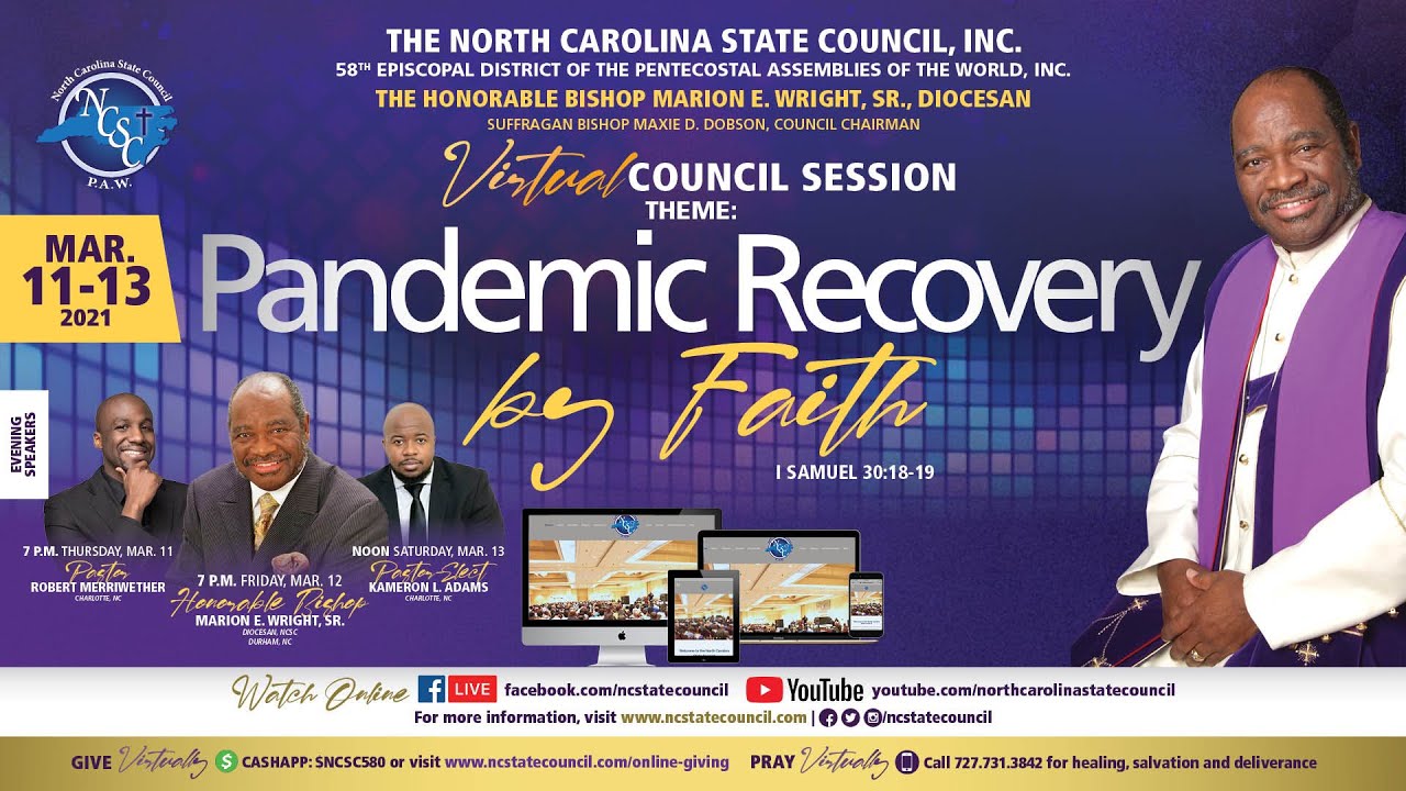 March 2021- Thurs. Bible Class- Bishop Marion E. Wright, Sr.