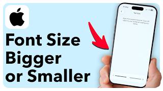 Easy Trick To Make Font Size Bigger / Smaller For Each iPhone App