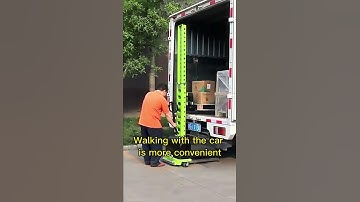 1000kg semi electric self load lifting portable stacker