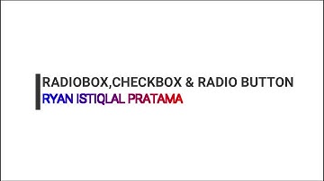 TUTORIAL MENGGUNAKAN RADIOBOX, CHECKBOX DAN COMBOBOX PADA VISUAL BASIC DI VISUAL STUDIO