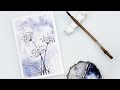 Nature gele partie 2  tutoriel de peinture de pissenlit rapide et facile