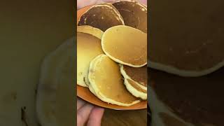 Pancakes for breakfast - chocolate pancakes