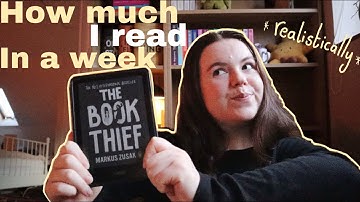 how much I *realistically* read in a working week 🤔📖⭐️ (as a slow reader)