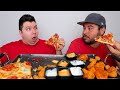 Pizza & Wings with Orlin • MUKBANG