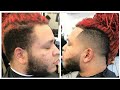 Dread Mohawk Taper with Beard / Cut by @musethebarber