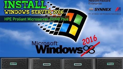 HPE Proliant Microserver Gen10 Install win2016