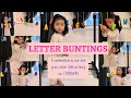 Sophie learns through play  letter  abc  buntings