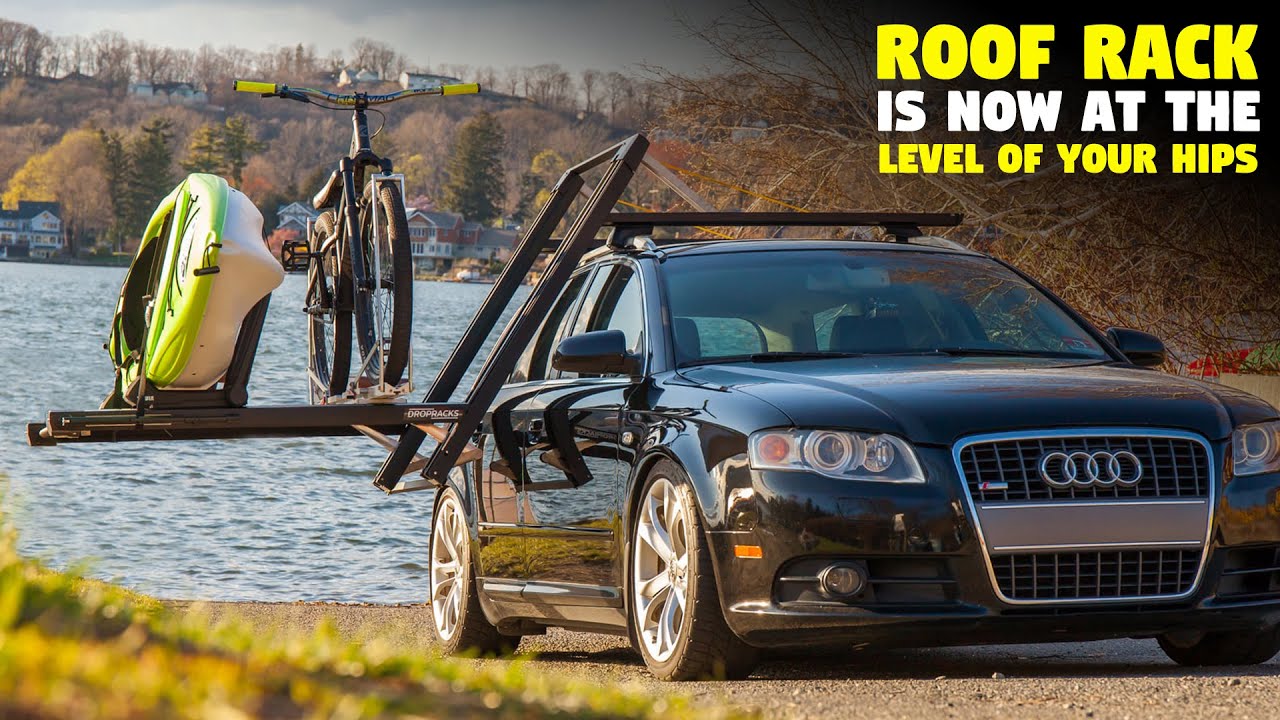 Sliding Car Rooftop Cargo Carrier that Comes to the Level of Your Hips