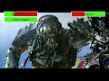 Optimus prime  cade yeager vs lockdown with healthbars edited by gabrieldietrichson