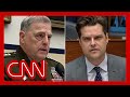 See a General respond to Matt Gaetz about CRT