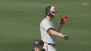 MLB The Show 24 gameplay Los Angeles Angels vs Baltimore Orioles Opening Day Burns first start!