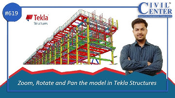 How to Zoom, Rotate and Pan the model in Tekla Structures//Tekla Training