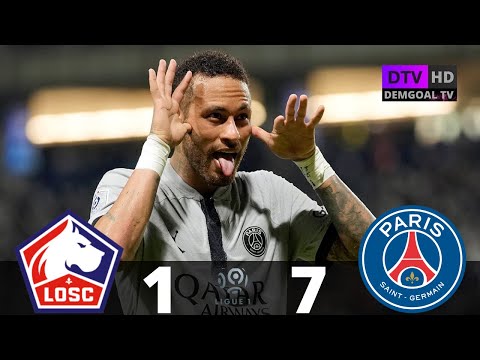 Lille vs PSG 1 - 7 || Goals & Highlights || Ligue 1  2022/2023 ||