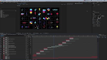 HUD Dashboard Infographics Tutorial (After Effects Template)