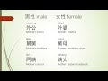 Chinese grammar for beginners. How to address your mother's sibling and their children