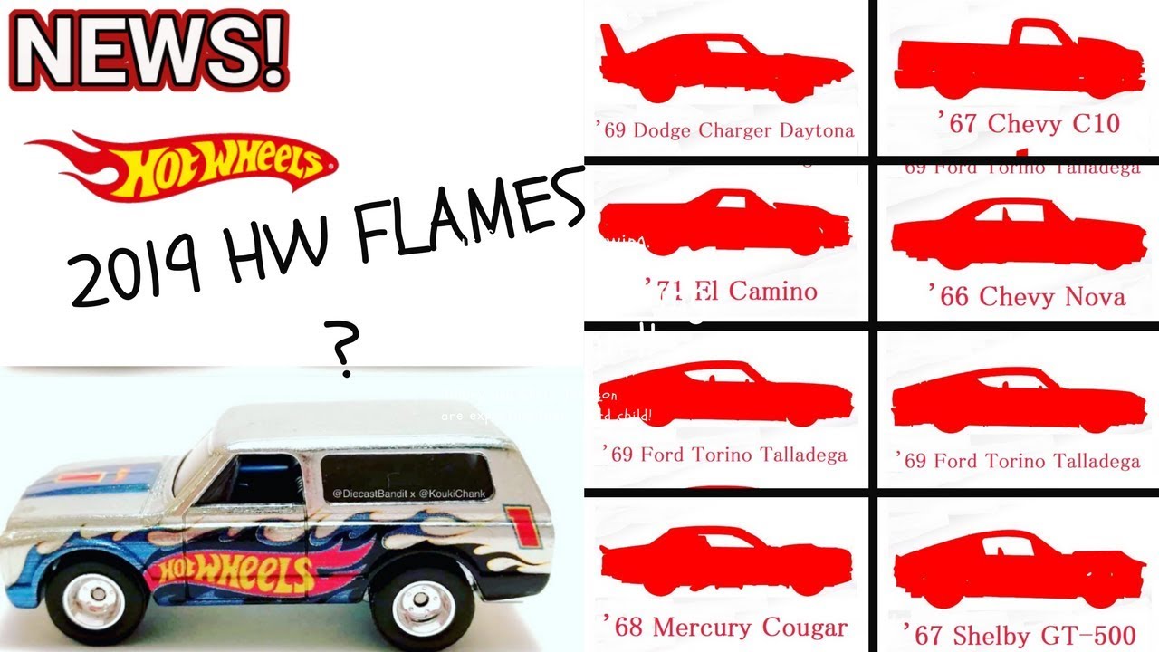 hot wheels 2019 flames series