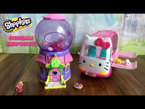 Shopkins Gum Ball Machine toy Surprise Blind Bag Reveal