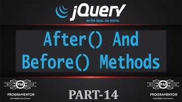 14 | Before And After Methods In jQuery | jQuery After | jQuery Before | Learn jQuery (Hindi/Urdu)
