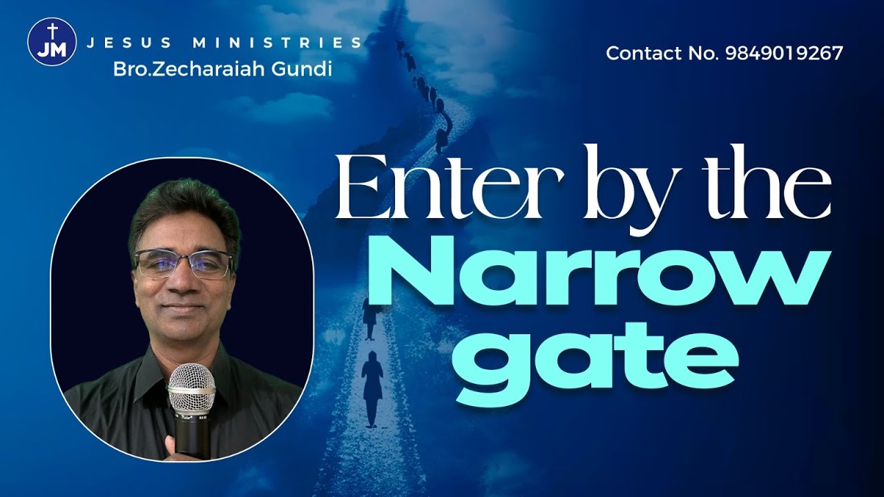 Jesus says enter by the narrow gate - YouTube