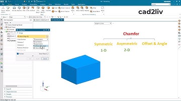 NX Modeling | #Chamfer | How to use Chamfer in NX | #nxtutorials | NX CAD | cad2liv