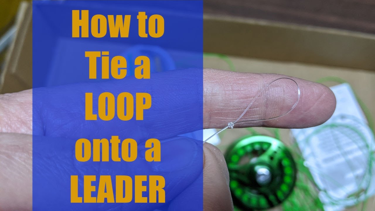 How to Tie a Loop on to a Fly Line LEADER 