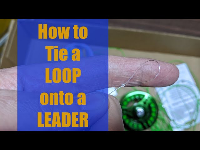 How to Tie a Loop on to a Fly Line LEADER 