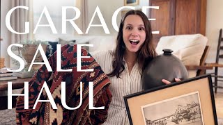 The most insane garage sale! Home decor haul + styling ideas