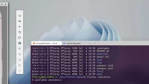 INSANE SPEED?  Flutter with WSL2.0 and wslg under Windows 11