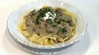 Pasta Stroganoff