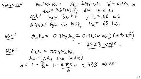 Fillet Weld Strength Example - Steel and Concrete Design