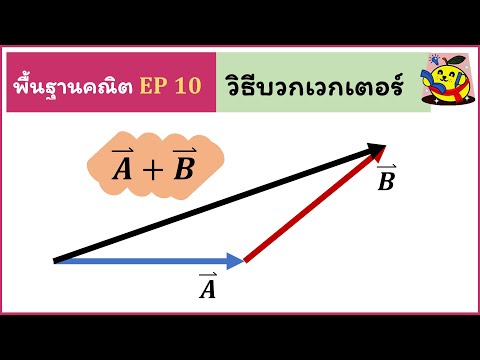พื้นฐานคณิตสำหรับฟิสิกส์ ( Ep10 ) : วิธีบวกเวกเตอร์ รวมเวกเตอร์